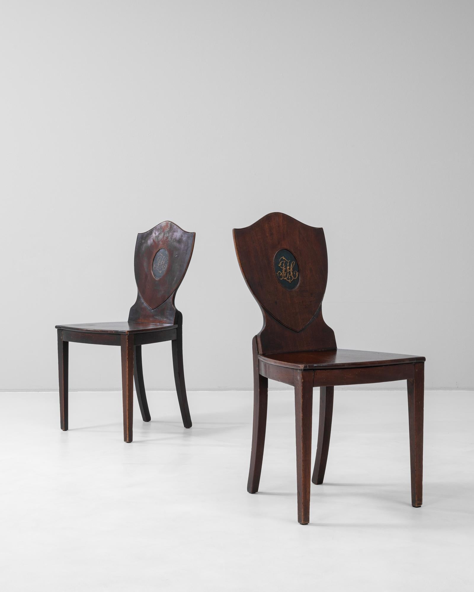19th Century English Pair Of Chairs In Good Condition For Sale In High Point, NC