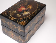 19th Century English Paper Mâché Box