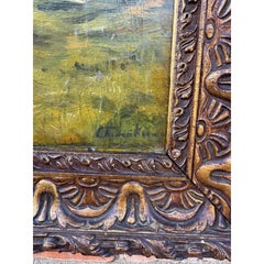 19th Century English Pastoral Painting, Flemish School Impressionism