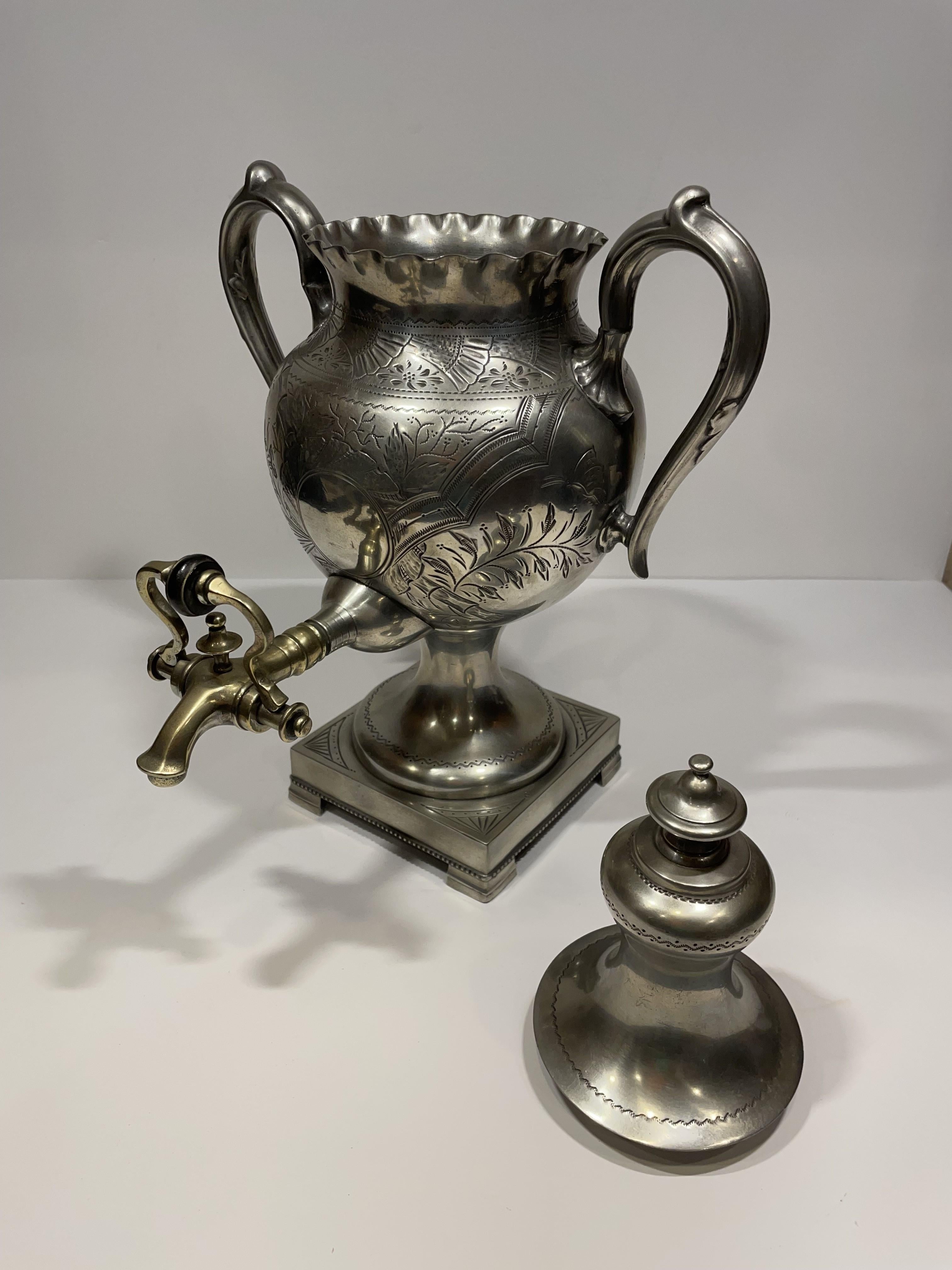19th Century English Pewter Tea Service For Sale 5