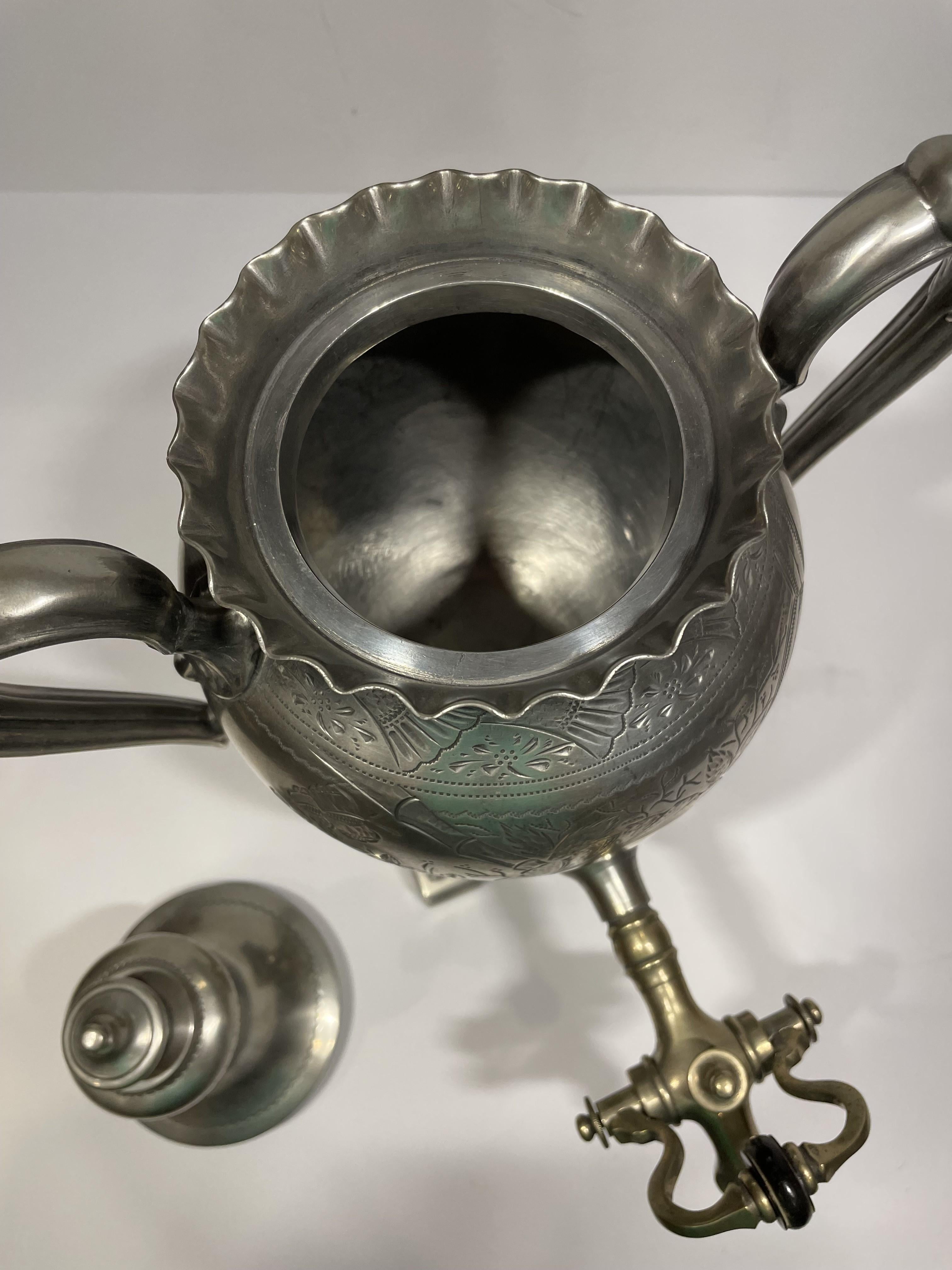 19th Century English Pewter Tea Service For Sale 6