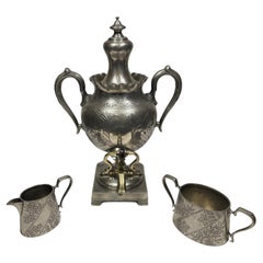 19th Century English Pewter Tea Service
