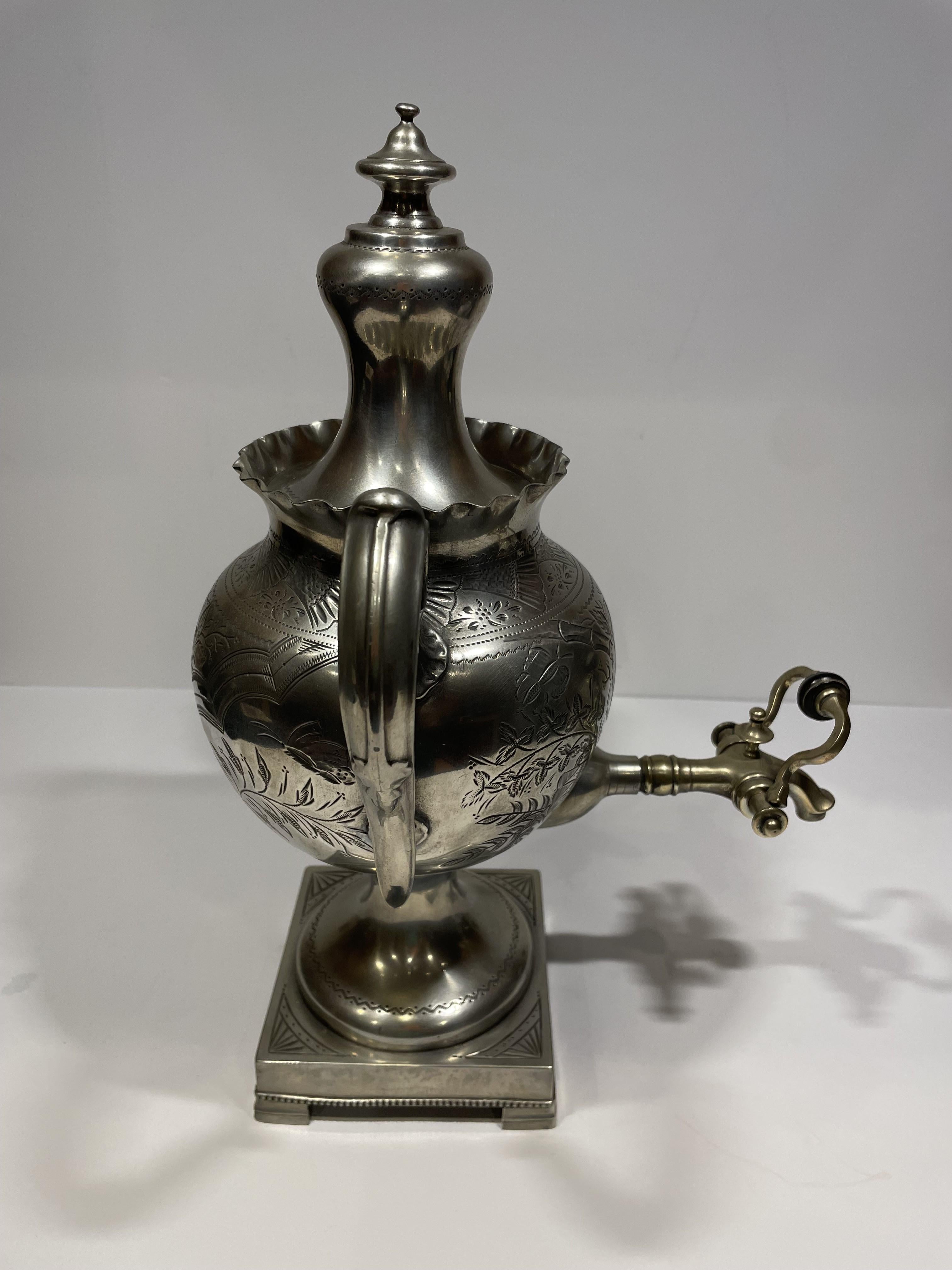 19th Century English Pewter Tea Service For Sale 2