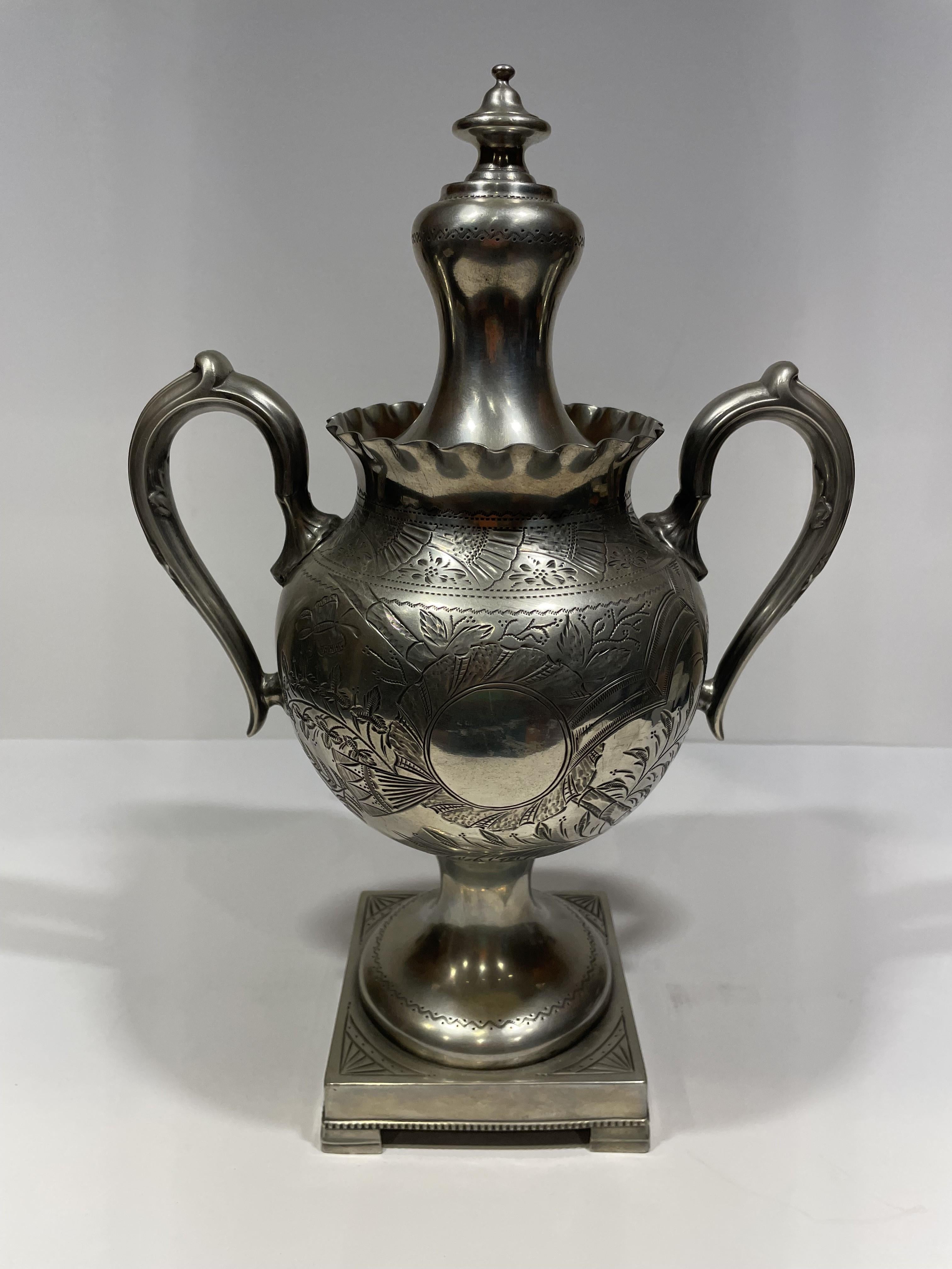 19th Century English Pewter Tea Service For Sale 3