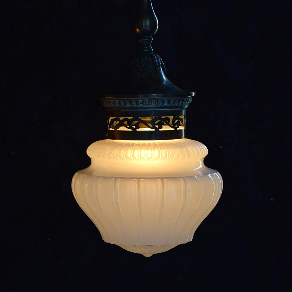 Hand-Crafted 19th Century English Pharmacy Lights 