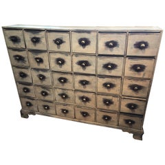 Antique 19th Century English Pine Apothecary Chest