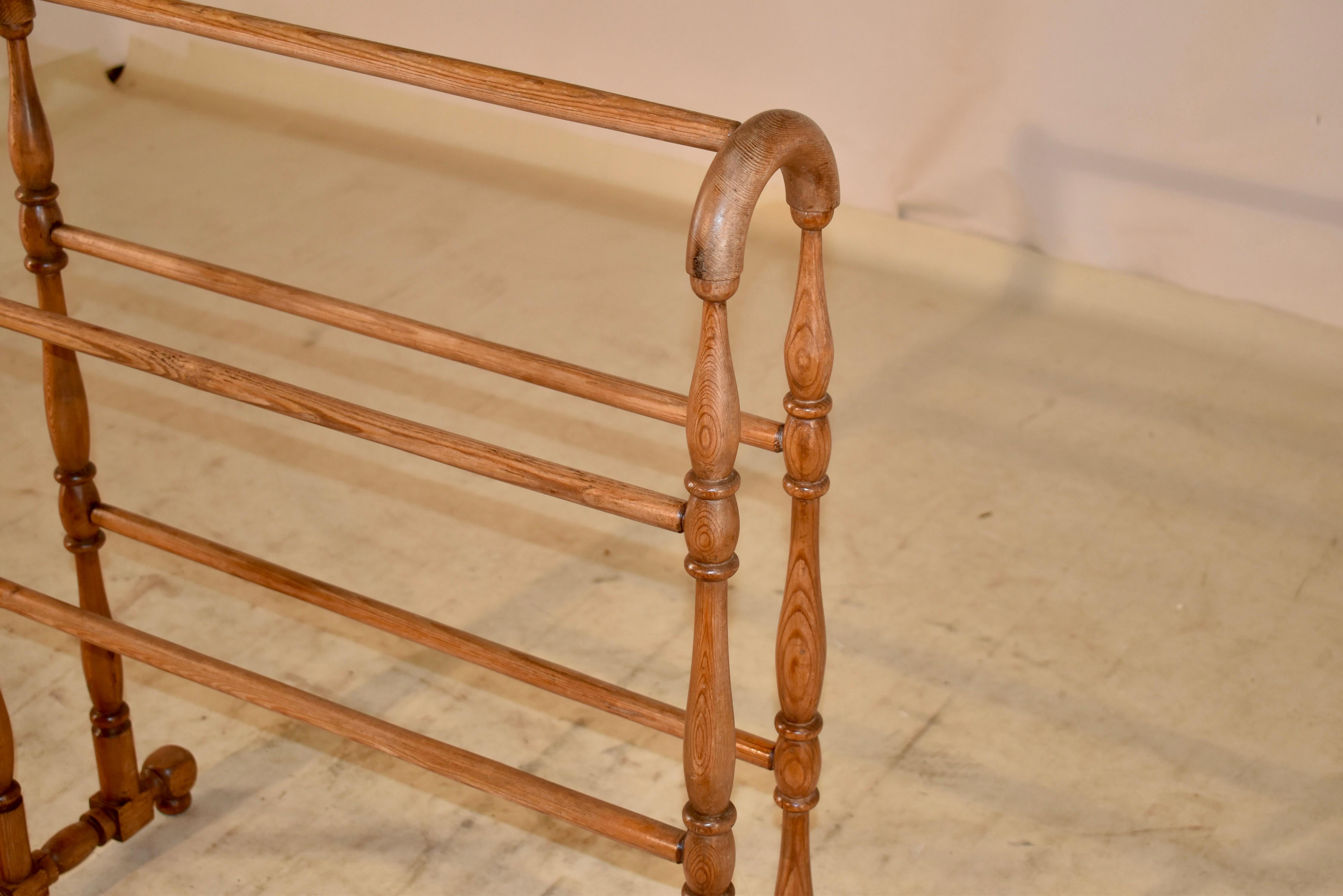 19th Century English Pine Blanket Stand 1