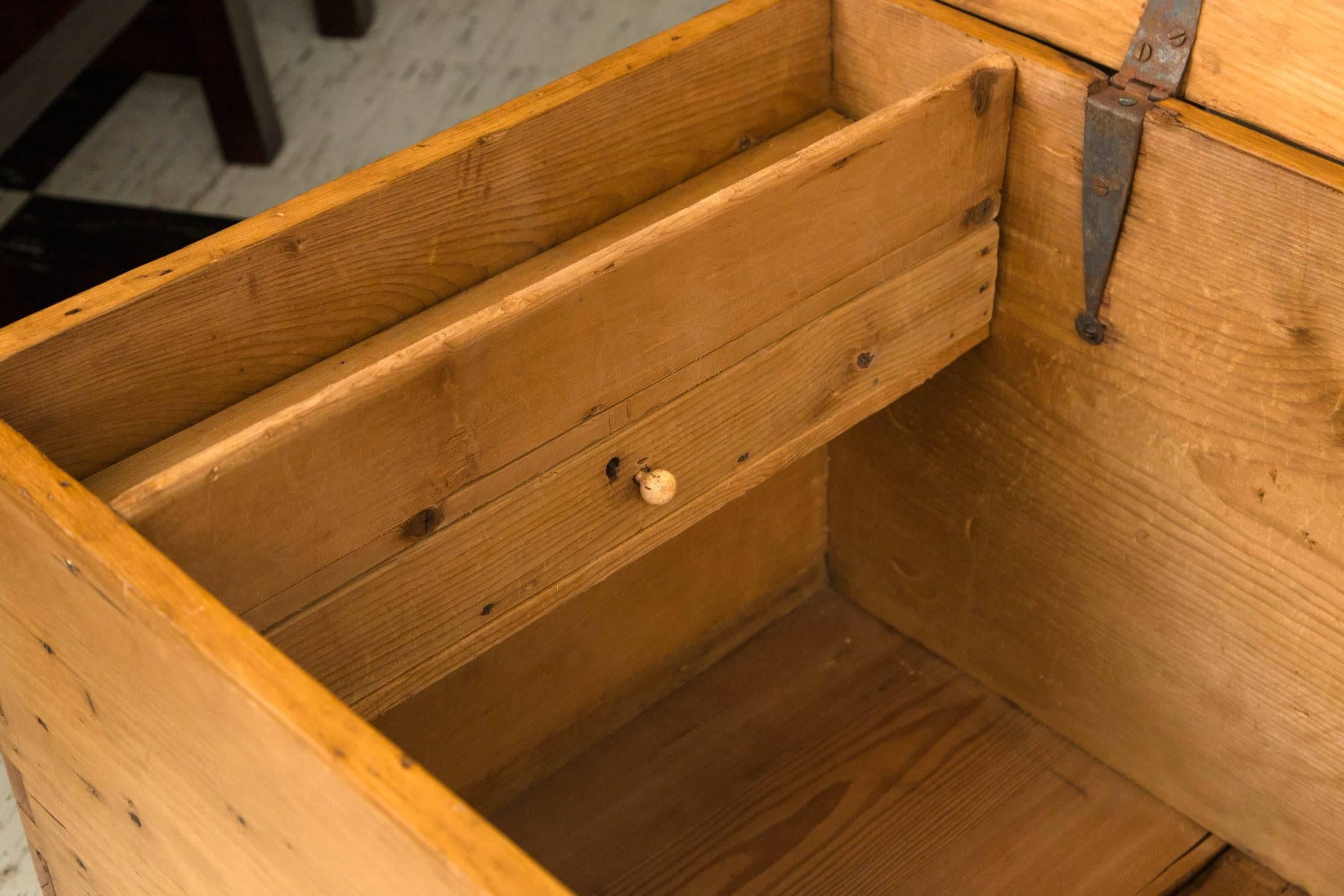 19th Century English Pine Chest 1