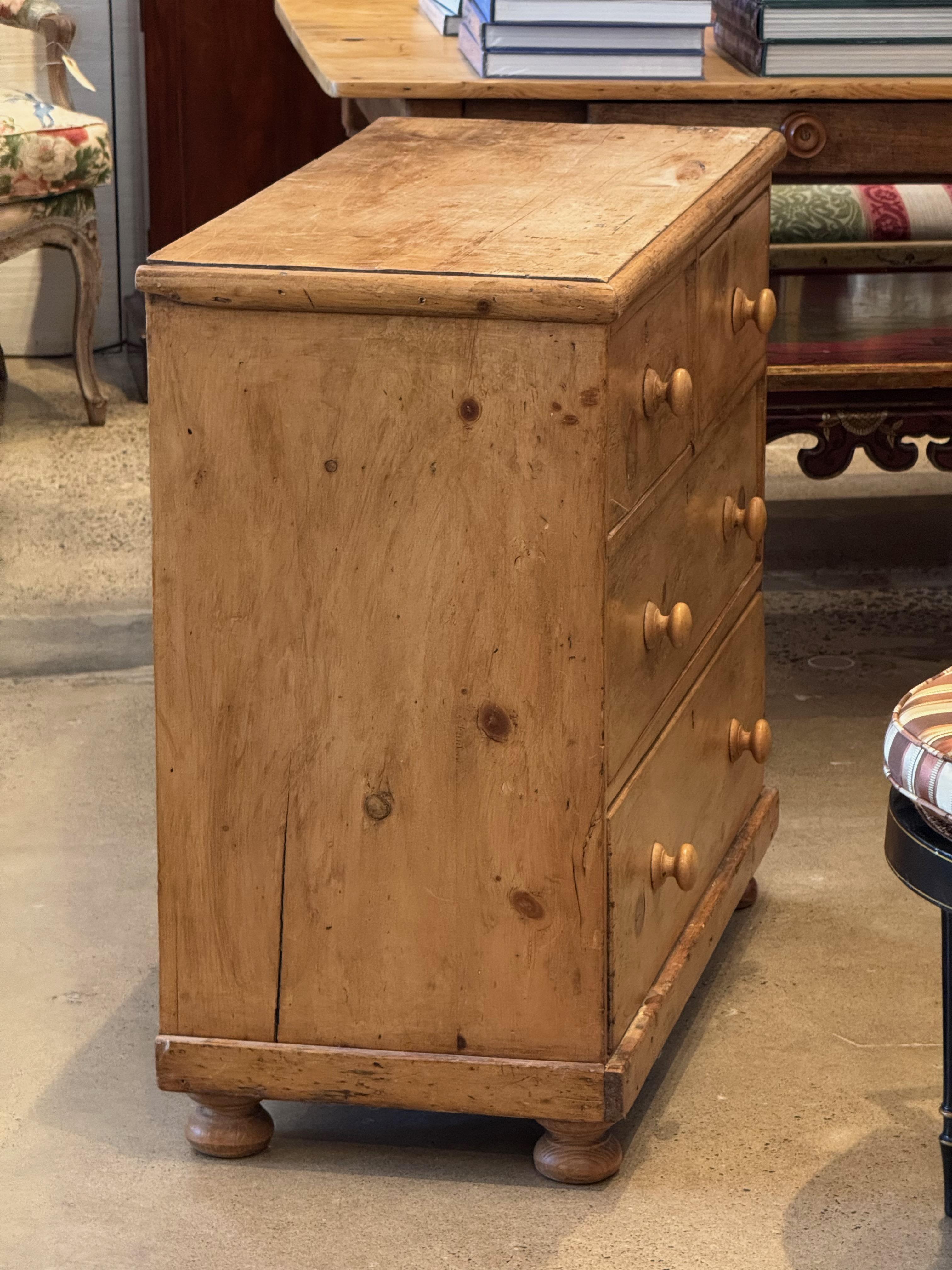 19th-Century English Pine Chest 2