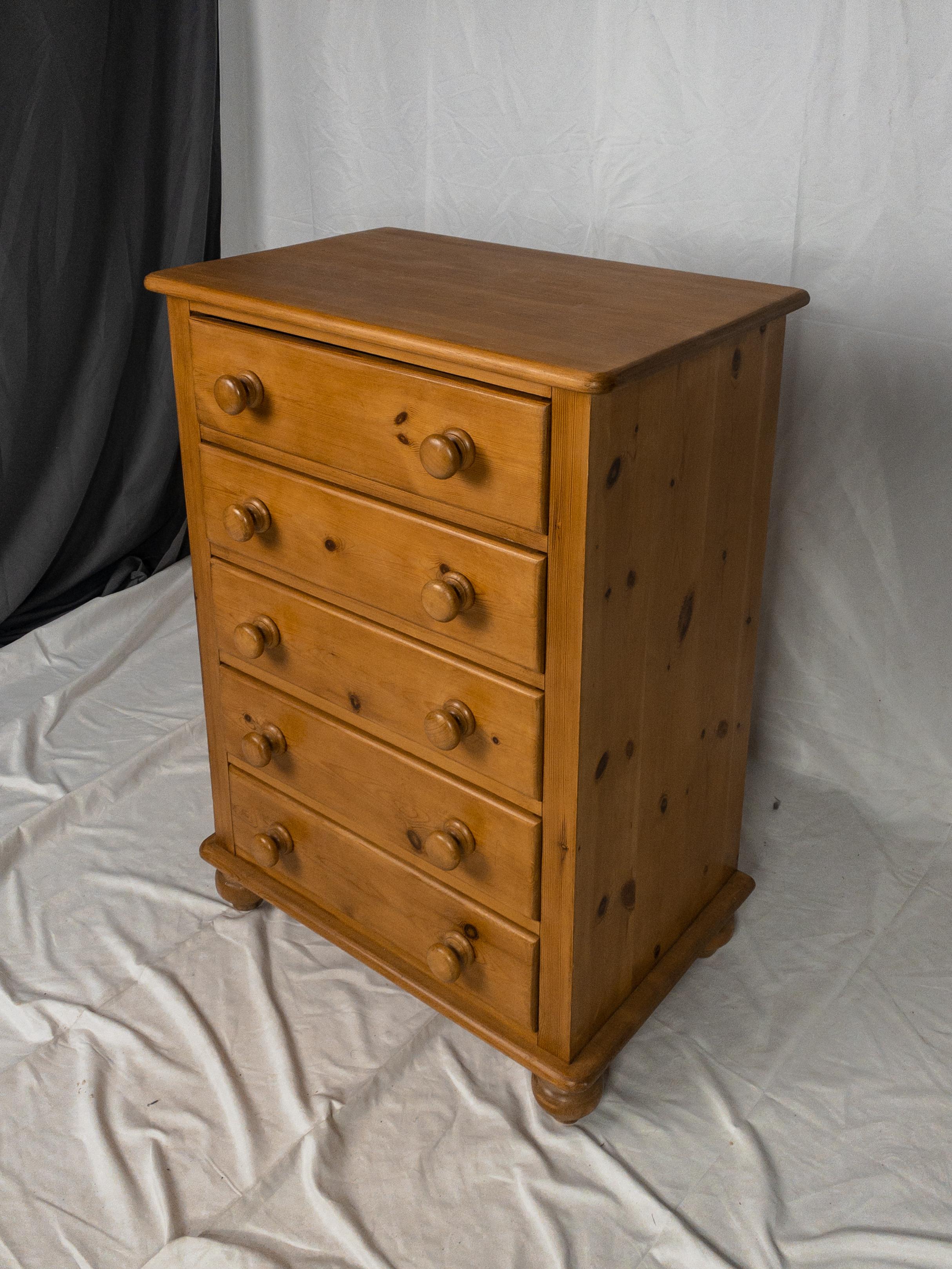 19th Century English Pine Chest of Drawers For Sale 2