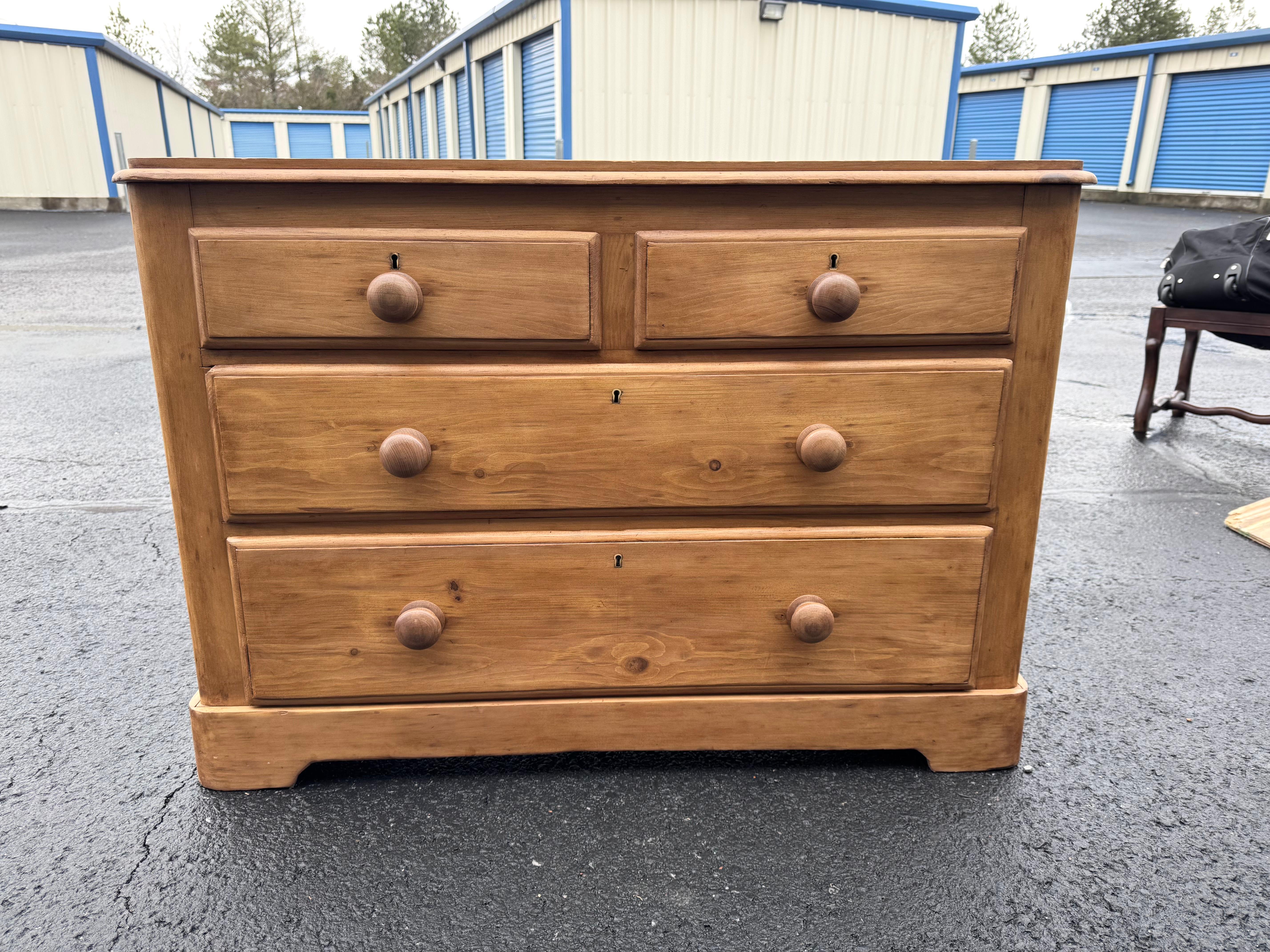19th Century English Pine Chest of Drawers 3