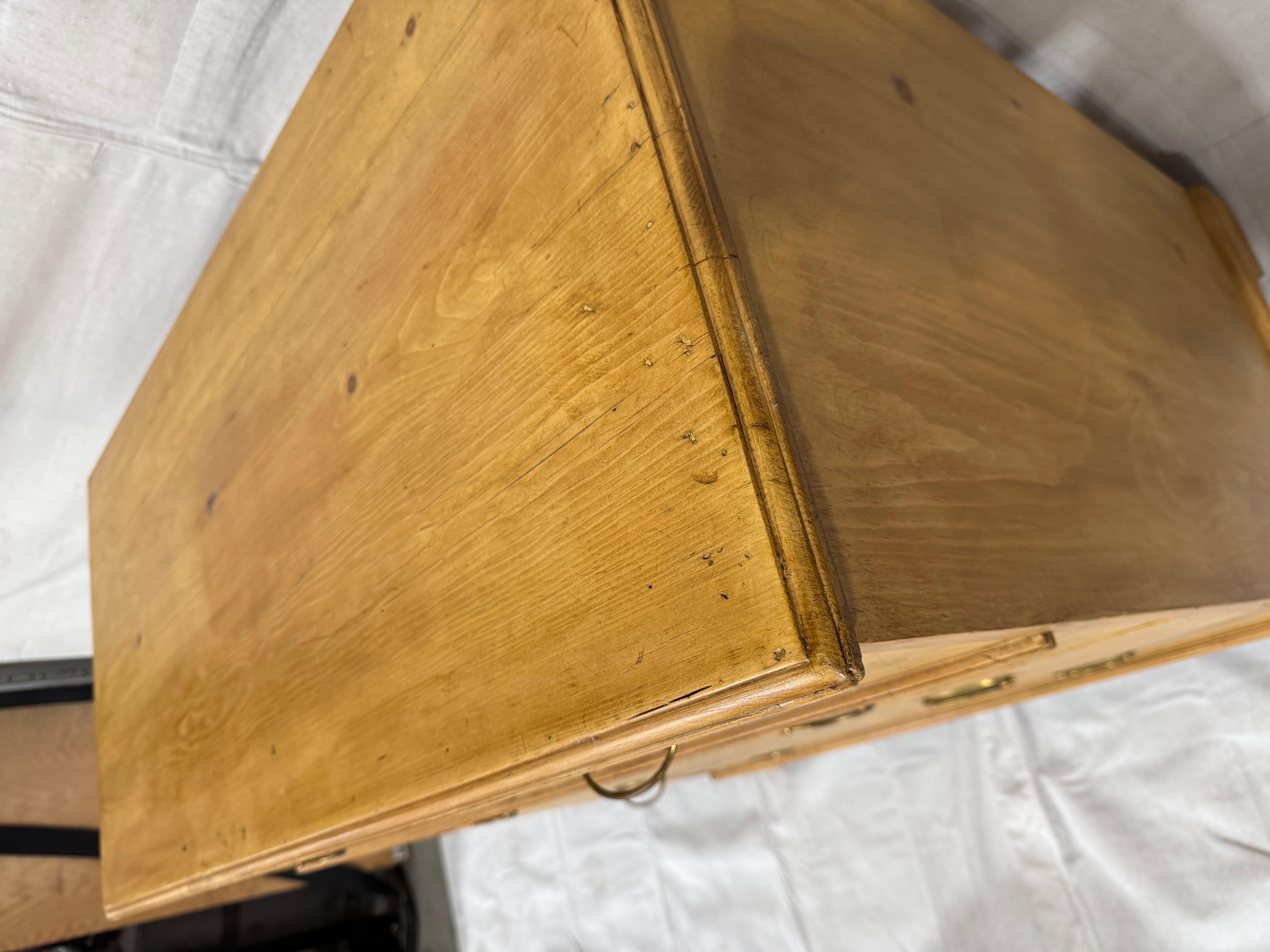 19th Century English Pine Chest of Drawers 3