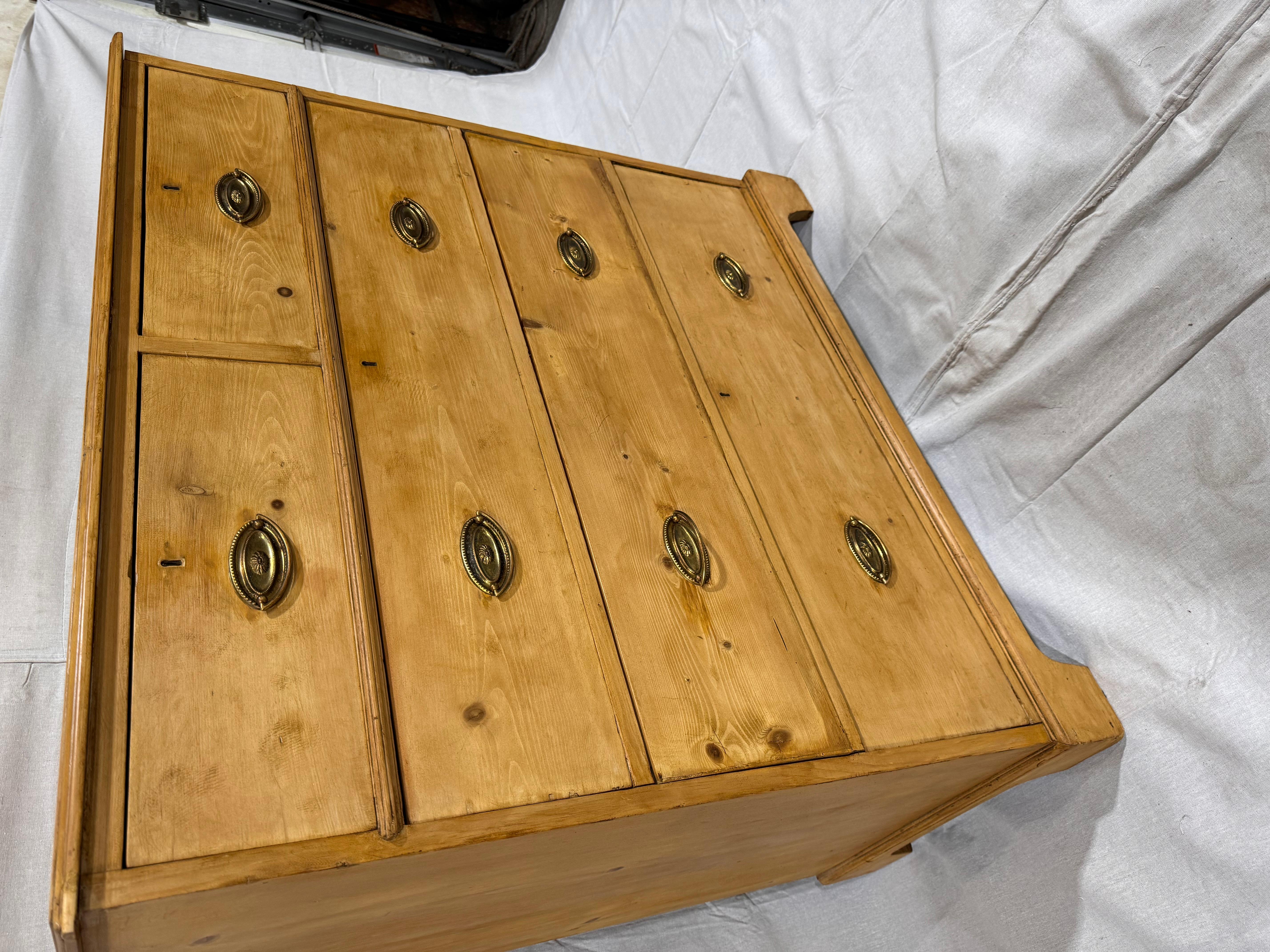 19th Century English Pine Chest of Drawers 4