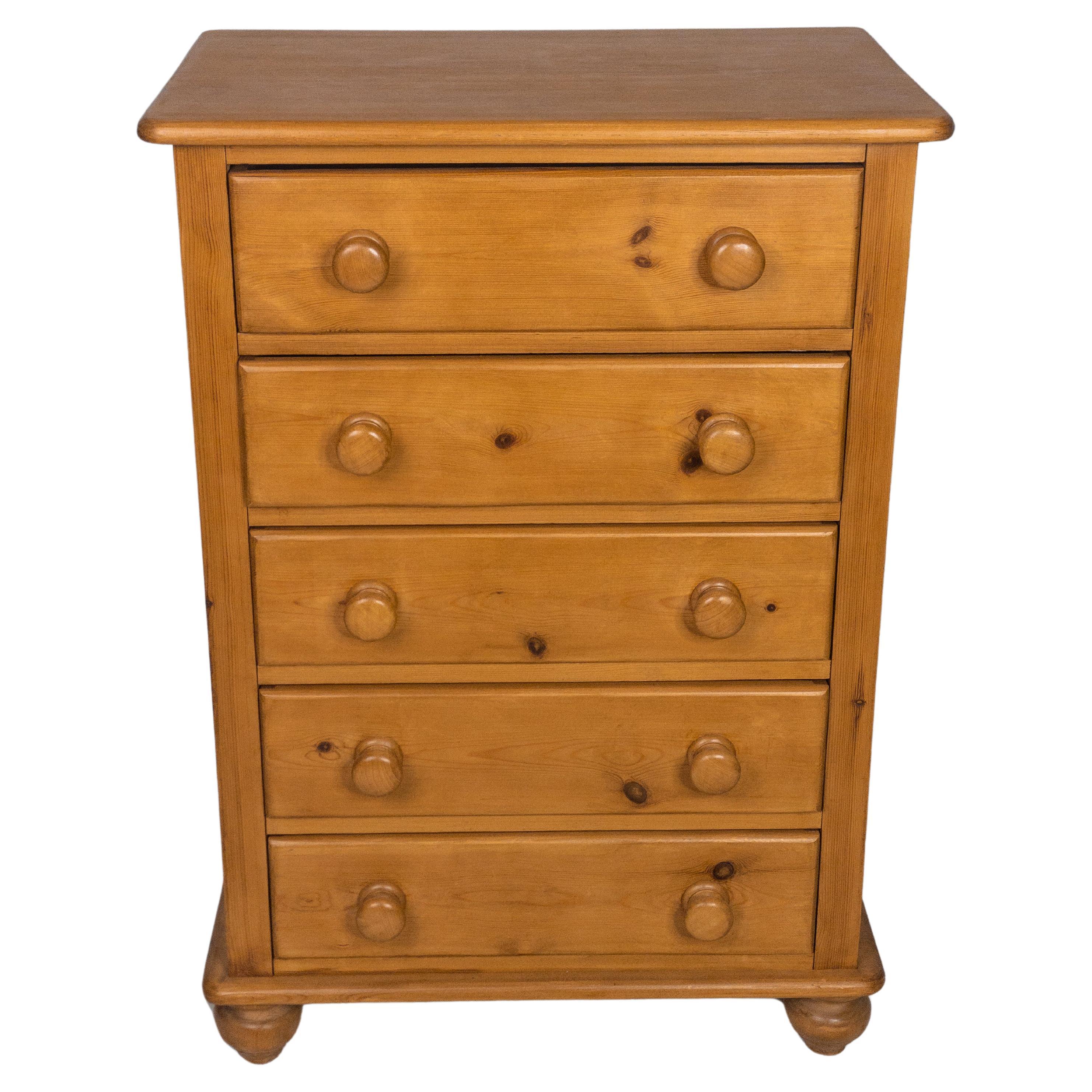 19th Century English Pine Chest of Drawers