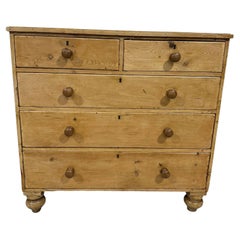 19th Century English Pine Chest of Drawers