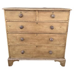 19th Century English Pine Chest of Drawers