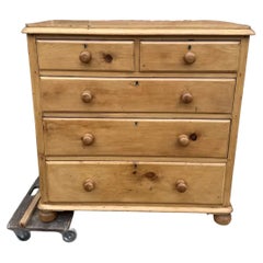 19th Century English Pine Chest of Drawers