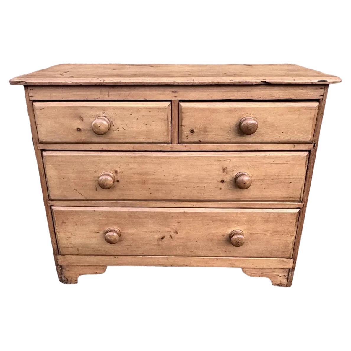19th Century English Pine Chest of Drawers