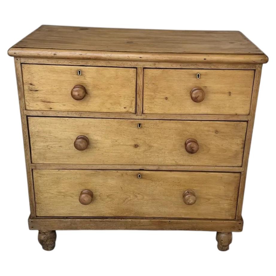19th Century English Pine Chest of Drawers