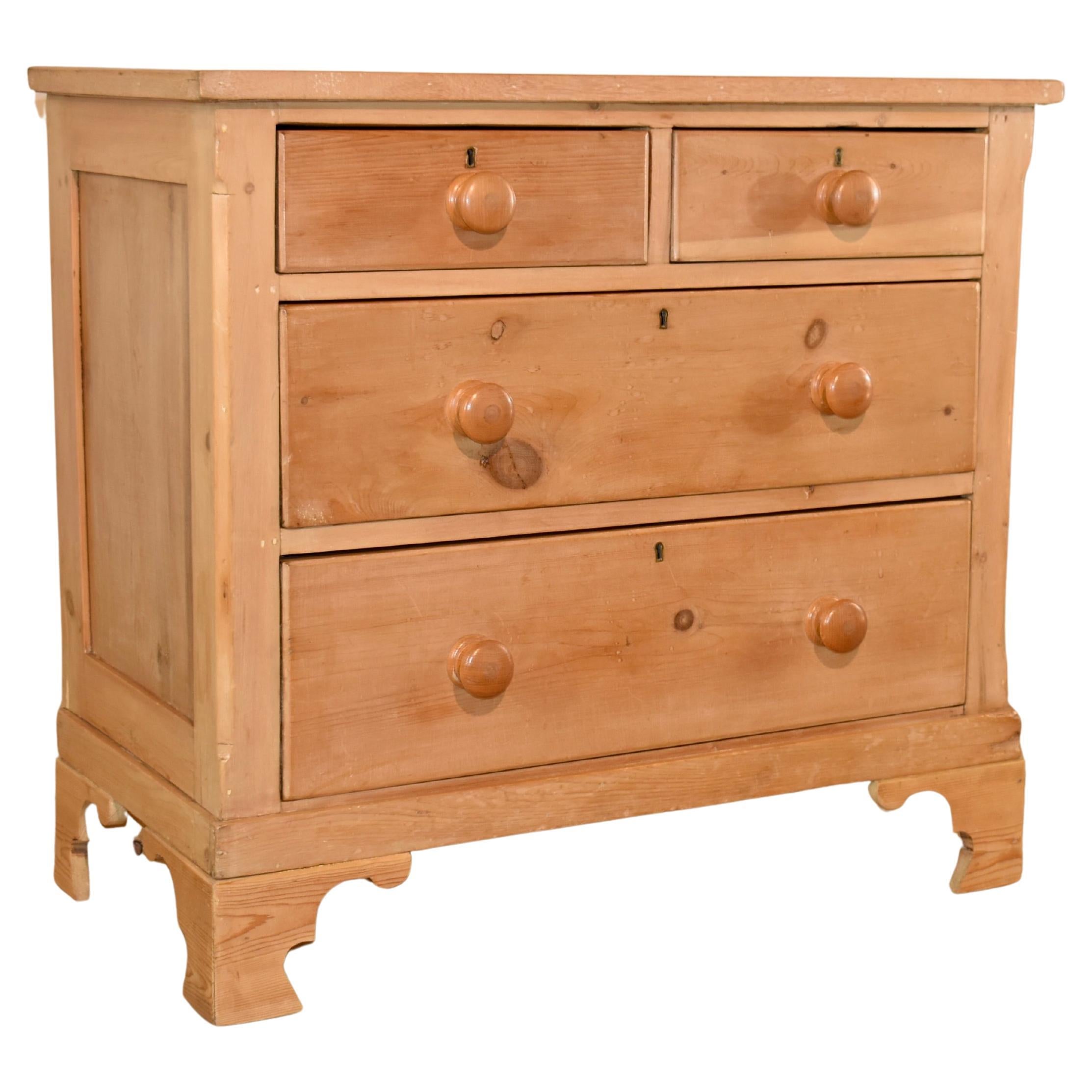 19th Century English Pine Chest of Drawers
