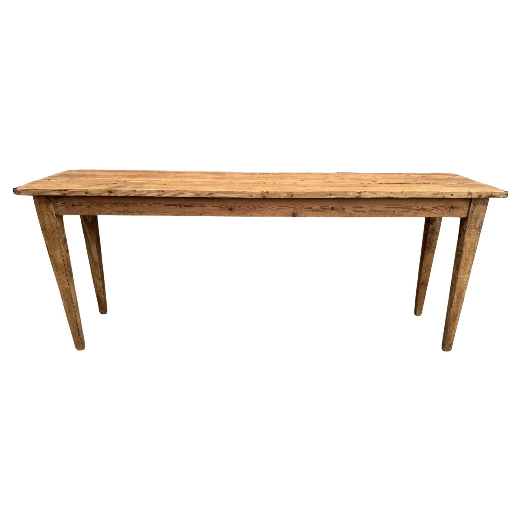 19th Century English Pine Console