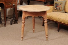 19th Century English Pine Cricket Side Table