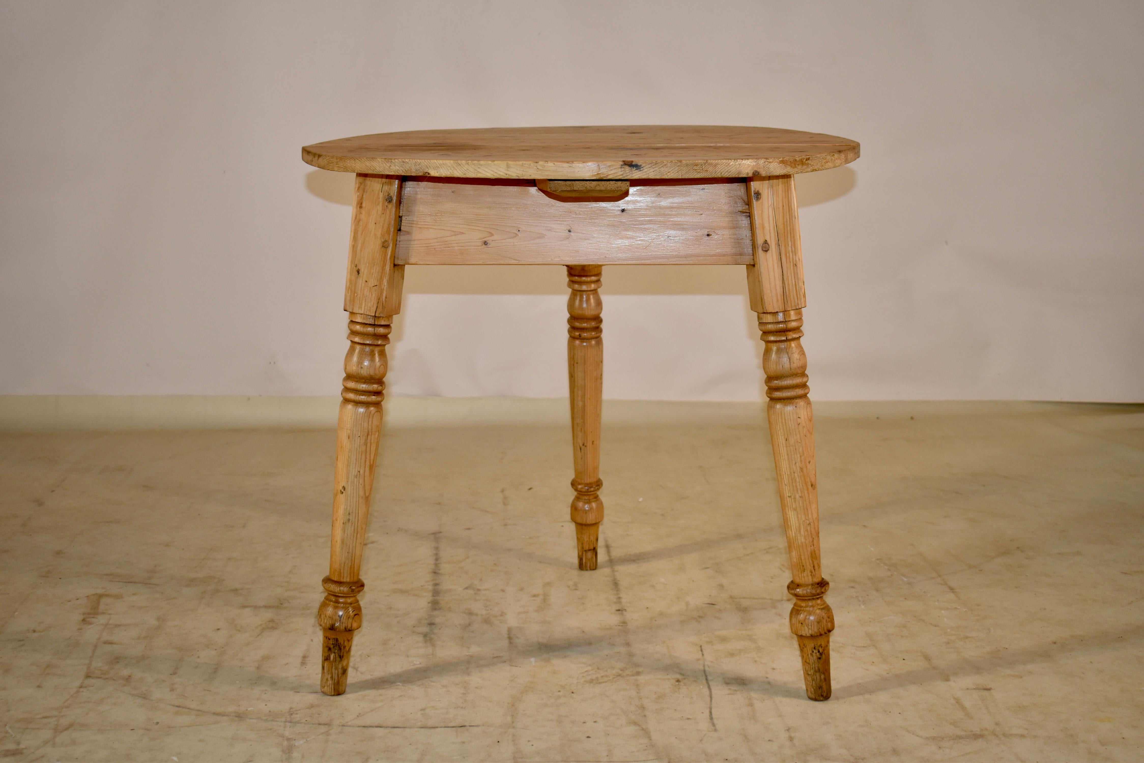 Victorian 19th Century English Pine Cricket Table For Sale