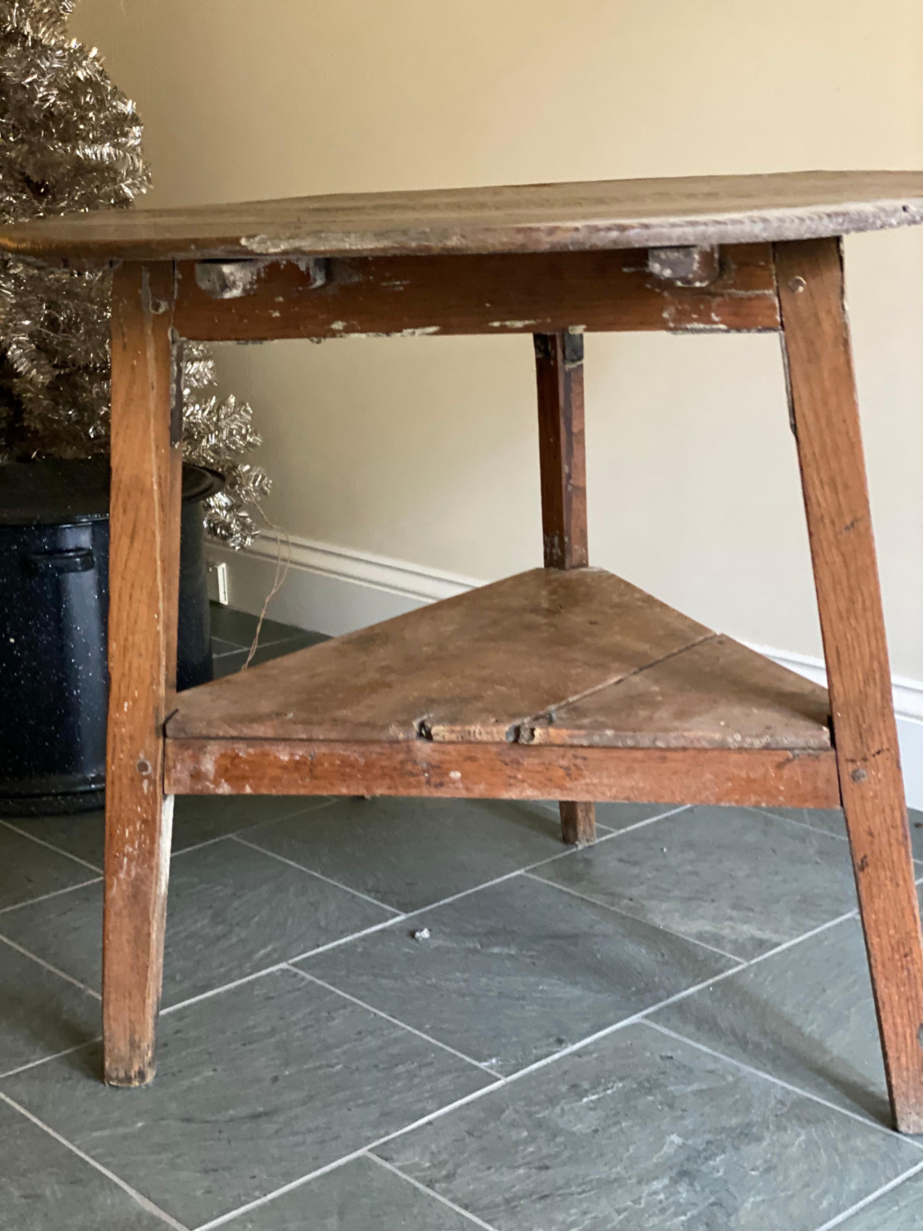 19th Century English Pine Cricket Table 2