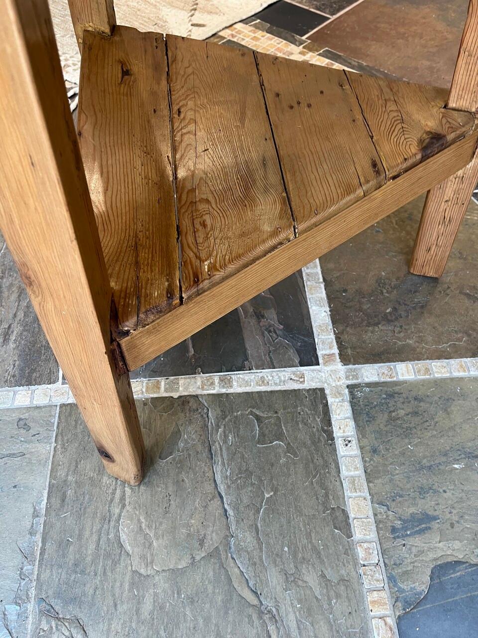 19th Century English Pine Cricket Table 1