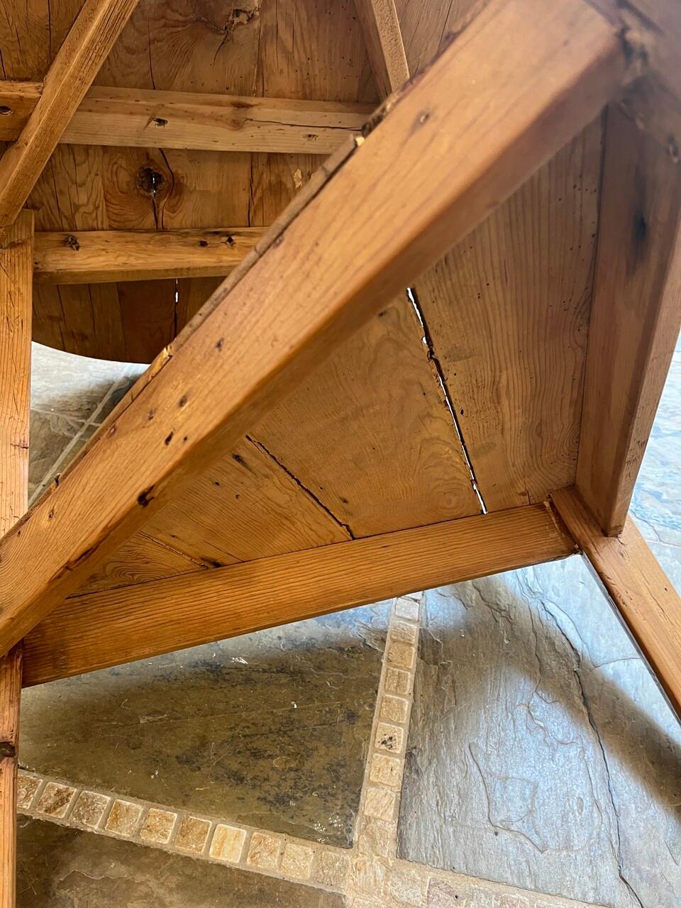 19th Century English Pine Cricket Table 3
