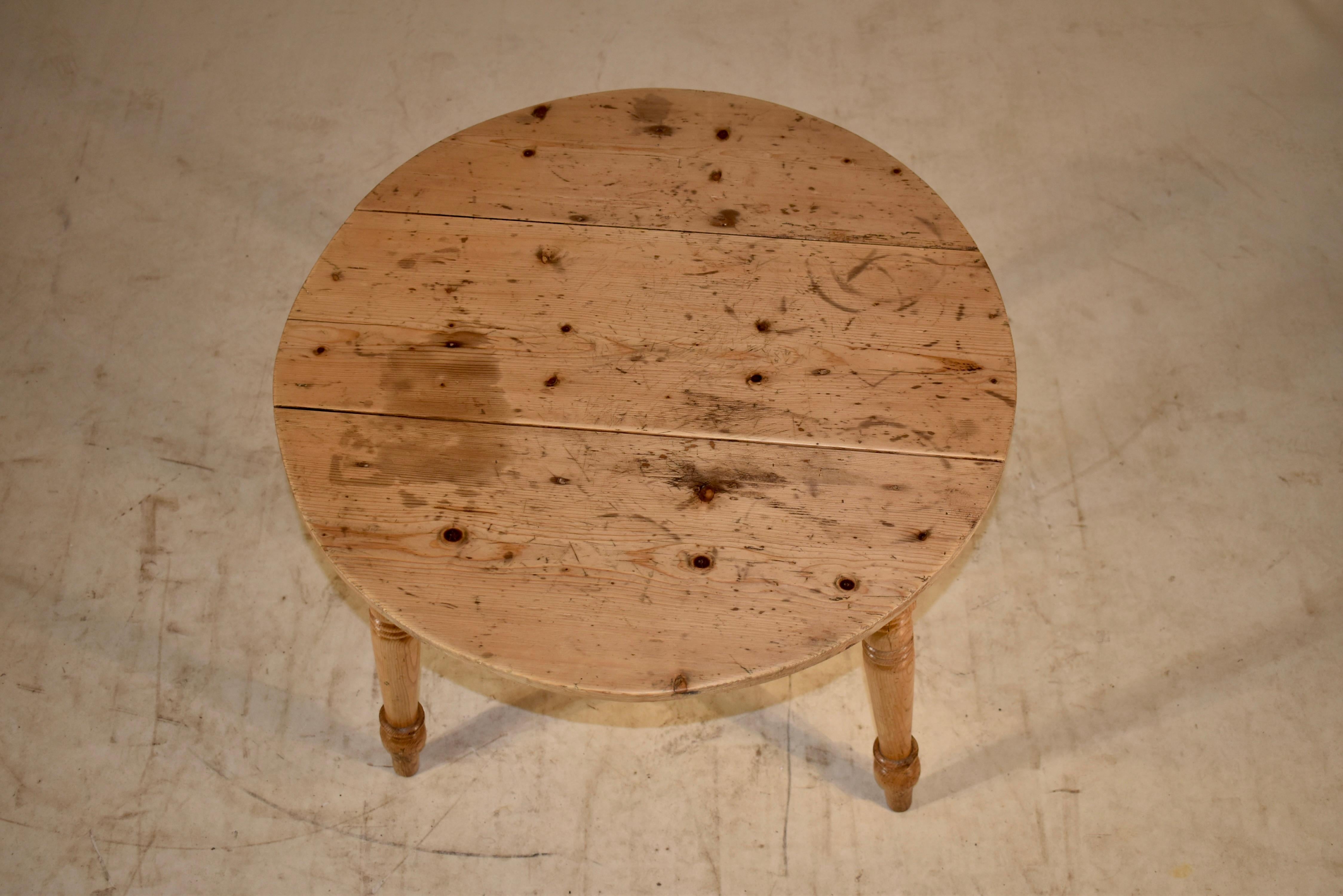 19th Century English Pine Cricket Table For Sale 4