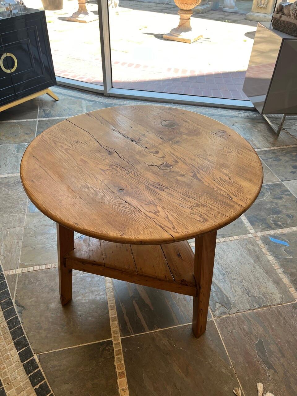 19th Century English Pine Cricket Table 4