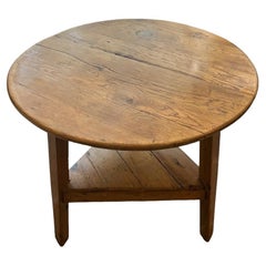 Antique 19th Century English Pine Cricket Table