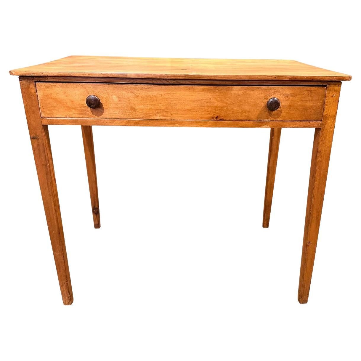 19th Century English Pine Desk For Sale