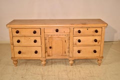 19th Century English Pine Dresser Base