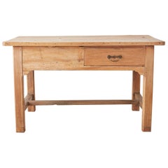 Used 19th Century English Pine Farmhouse Kitchen Table