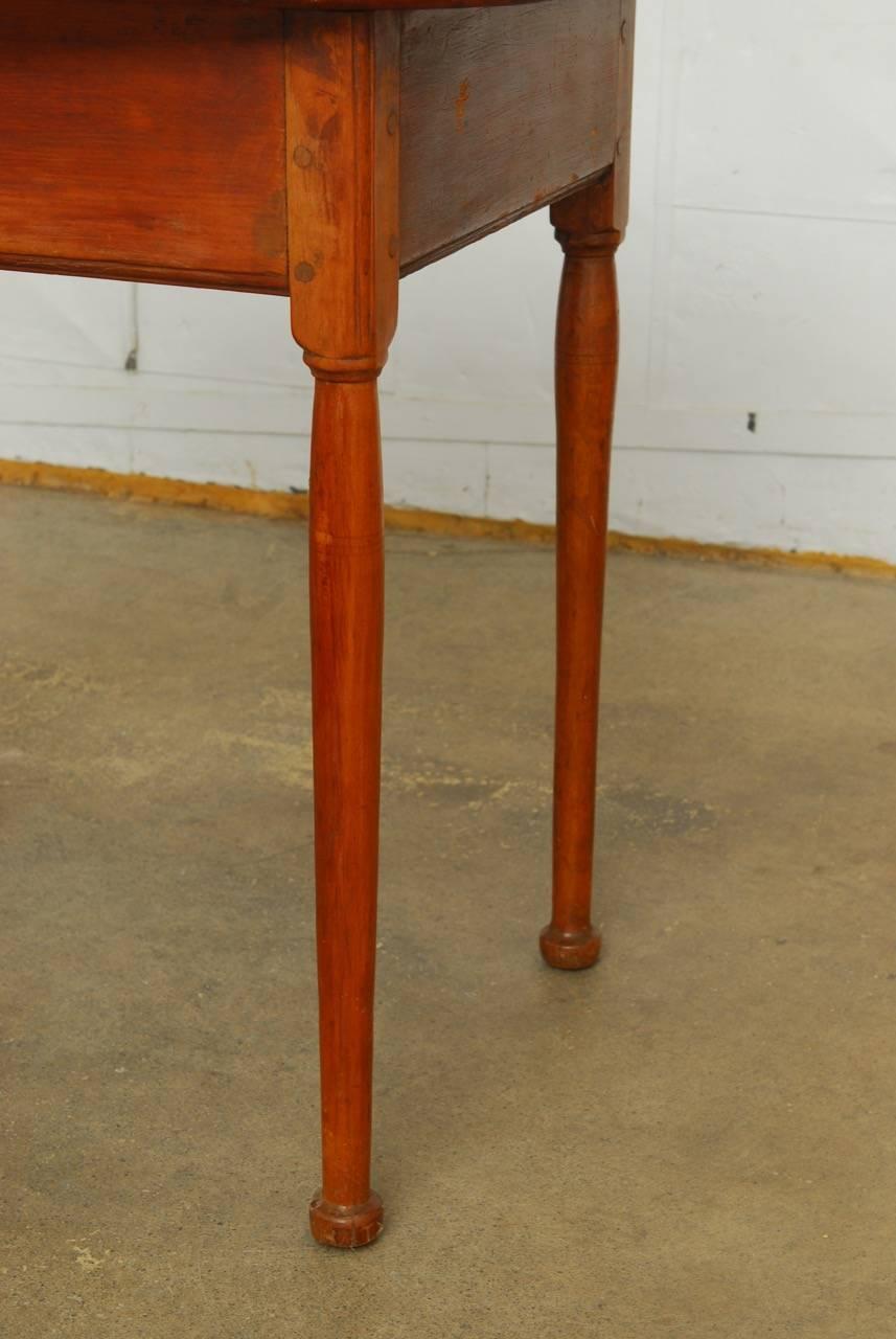 19th Century English Pine Farmhouse Table with Drawer 5