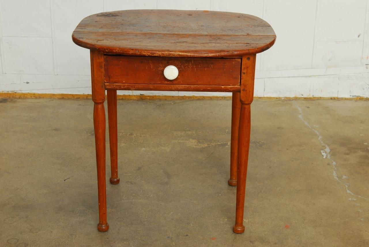 farmhouse table with drawers