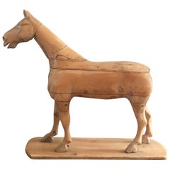 englische Kieferpferd-Skulptur aus dem 19