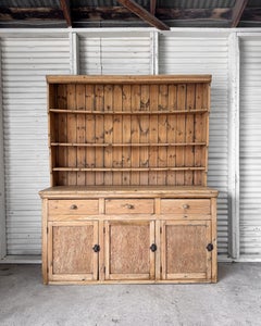 19th Century English Pine Kitchen Dresser