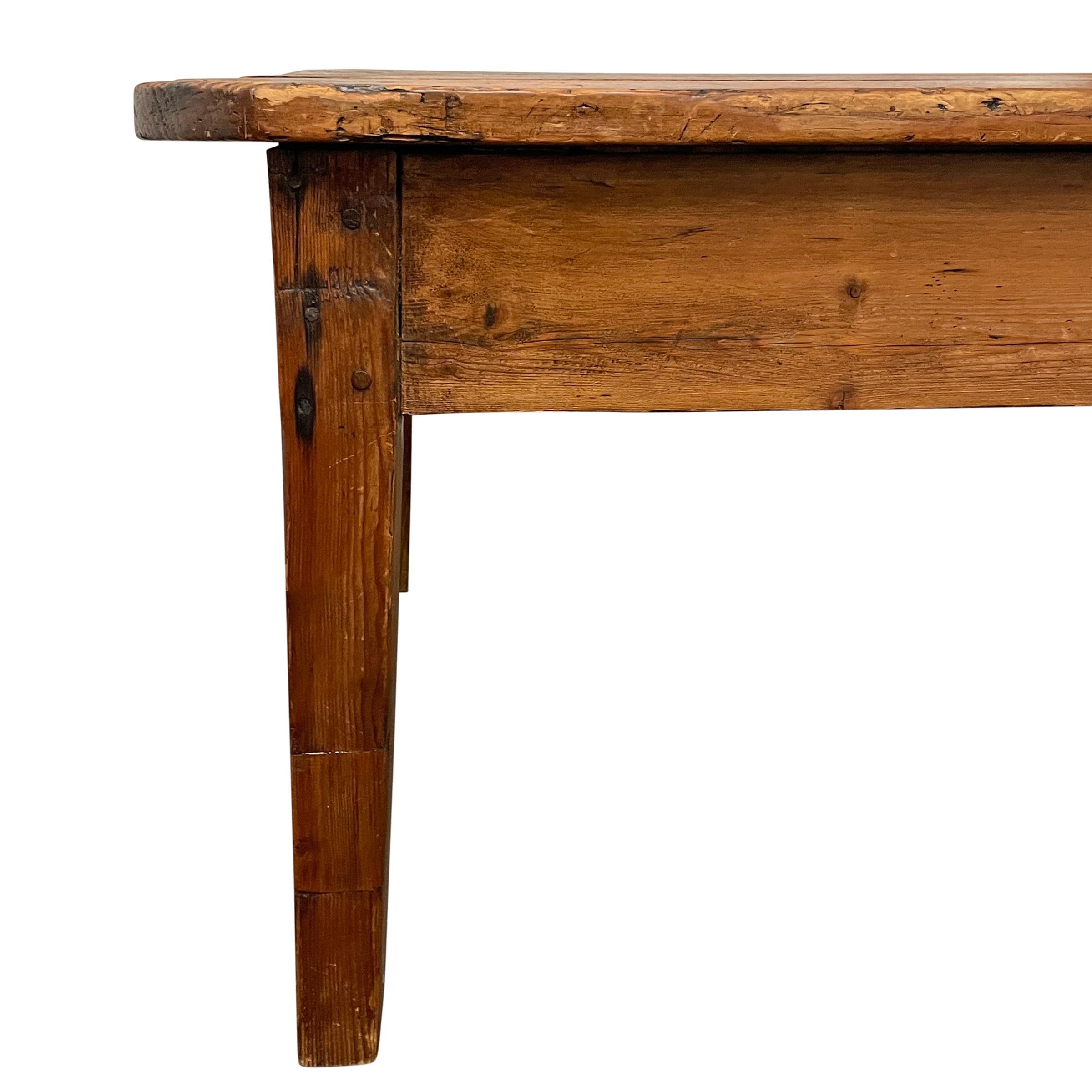 19th Century English Pine Low Table 8