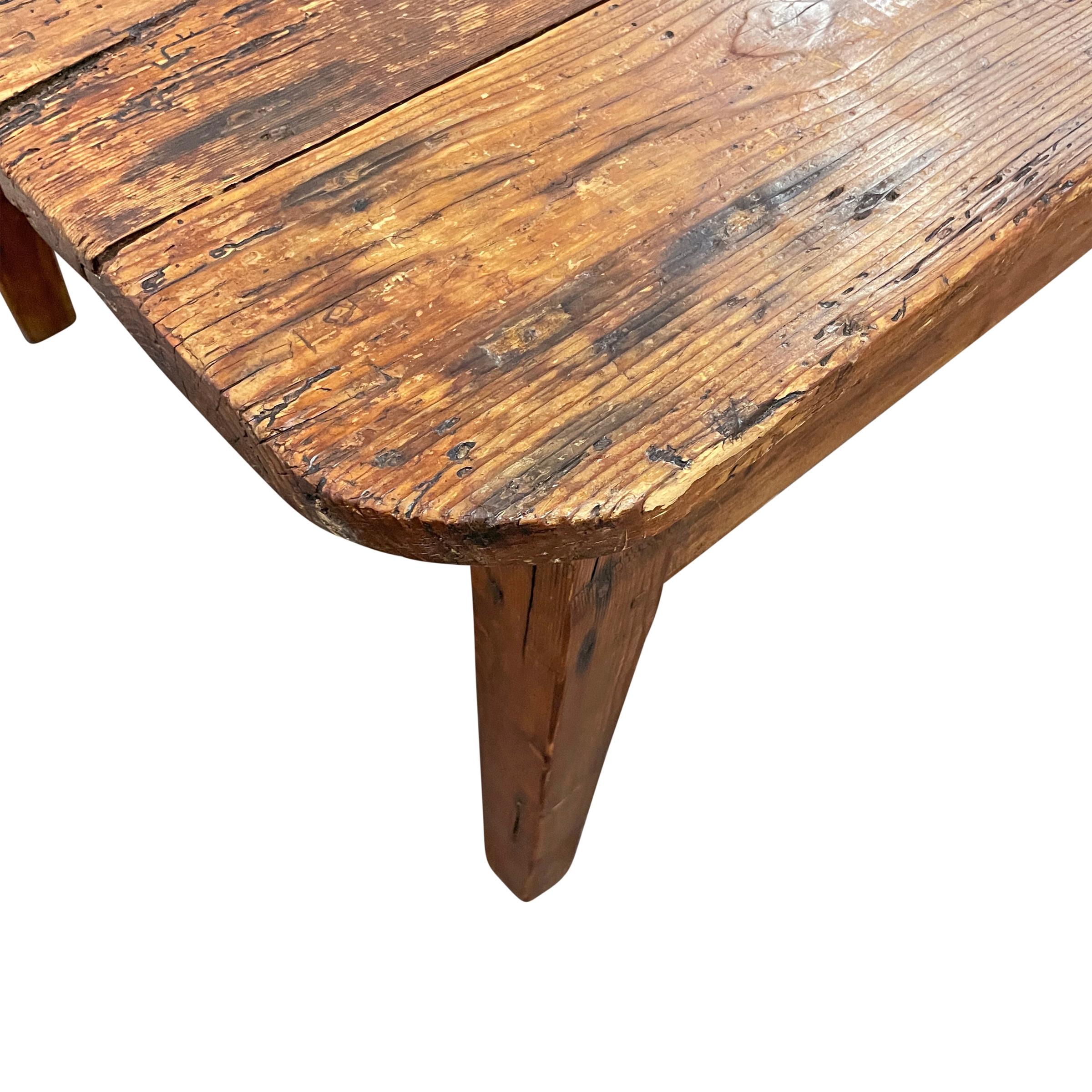 19th Century English Pine Low Table 2