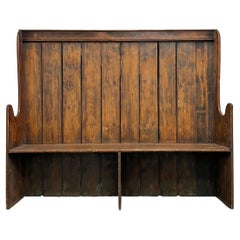 19th Century English Pine Settle