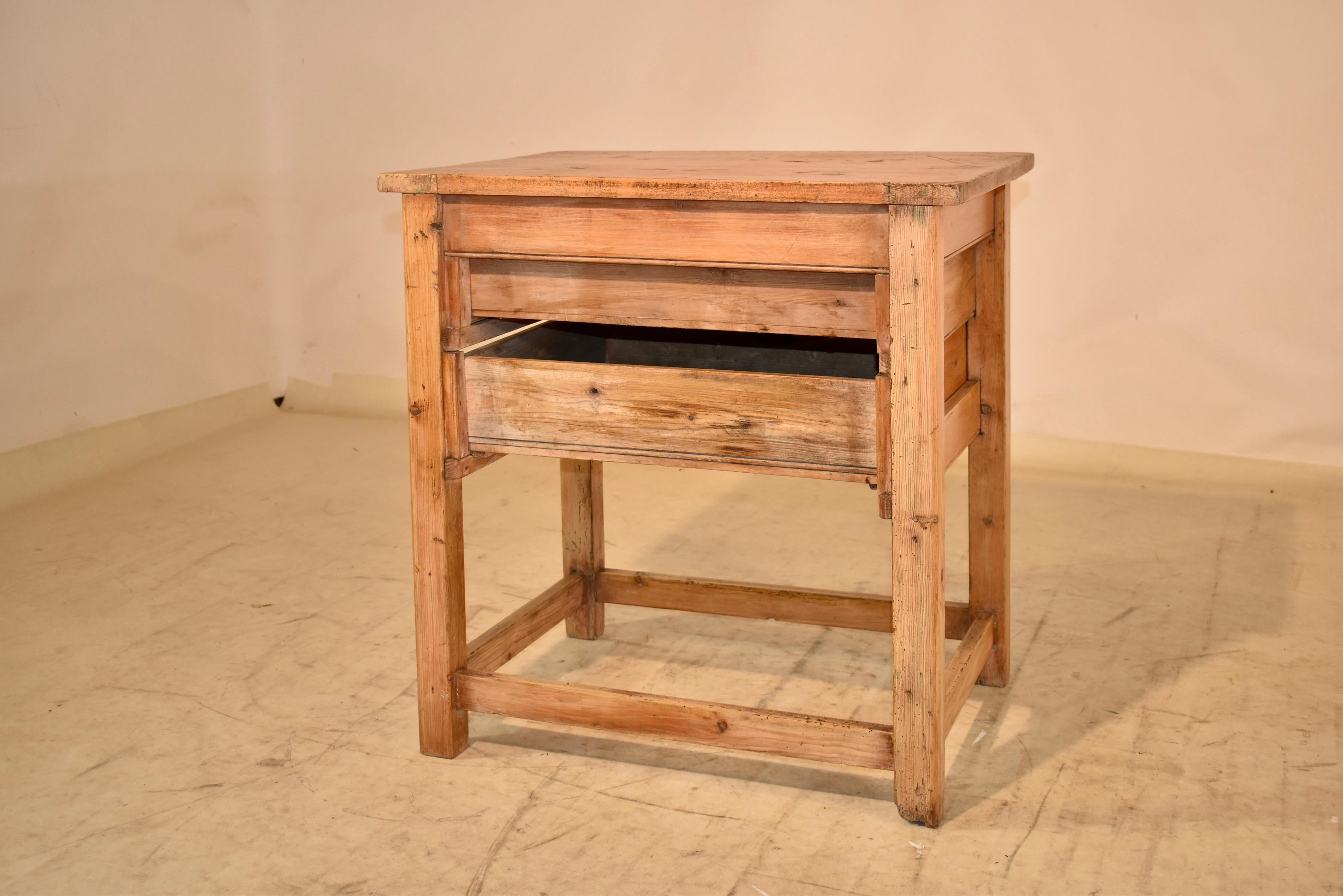 19th Century English Pine Side Table For Sale 5