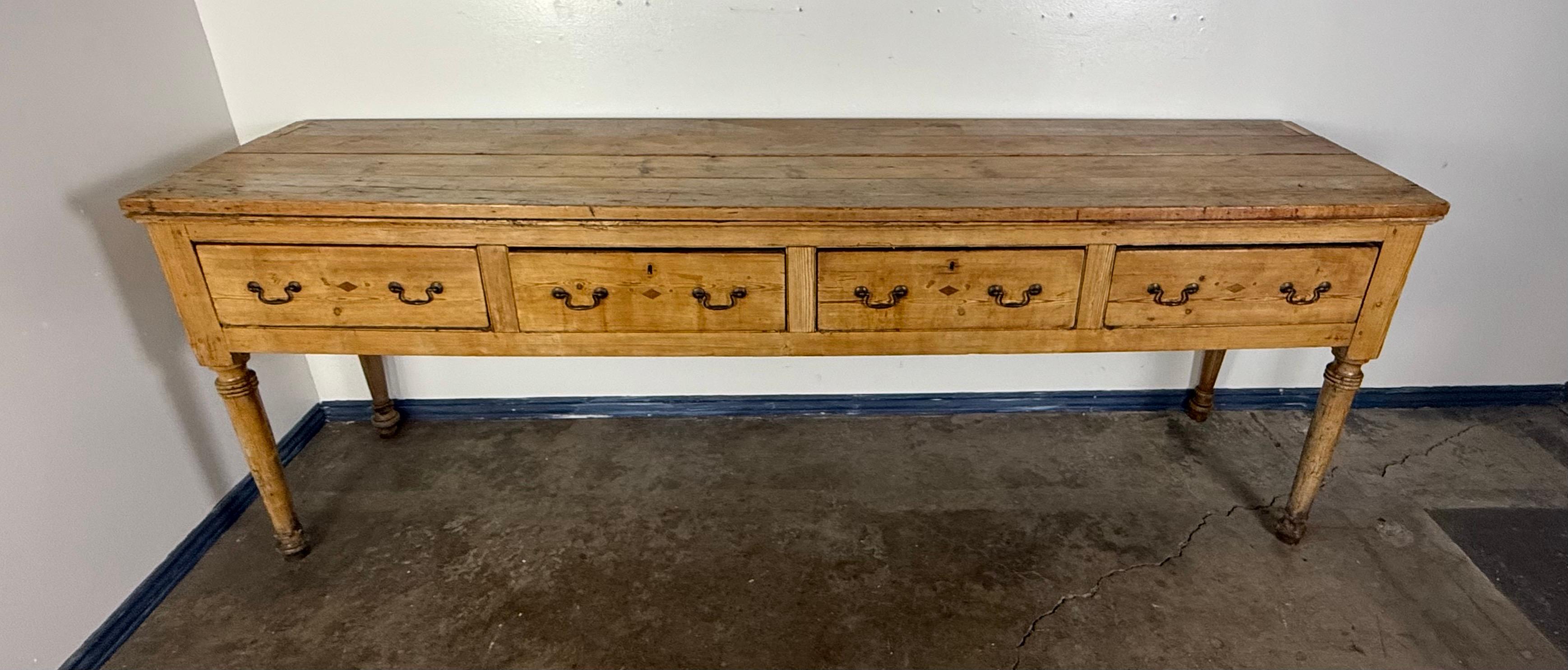 19th-century English Pine Sideboard For Sale 9