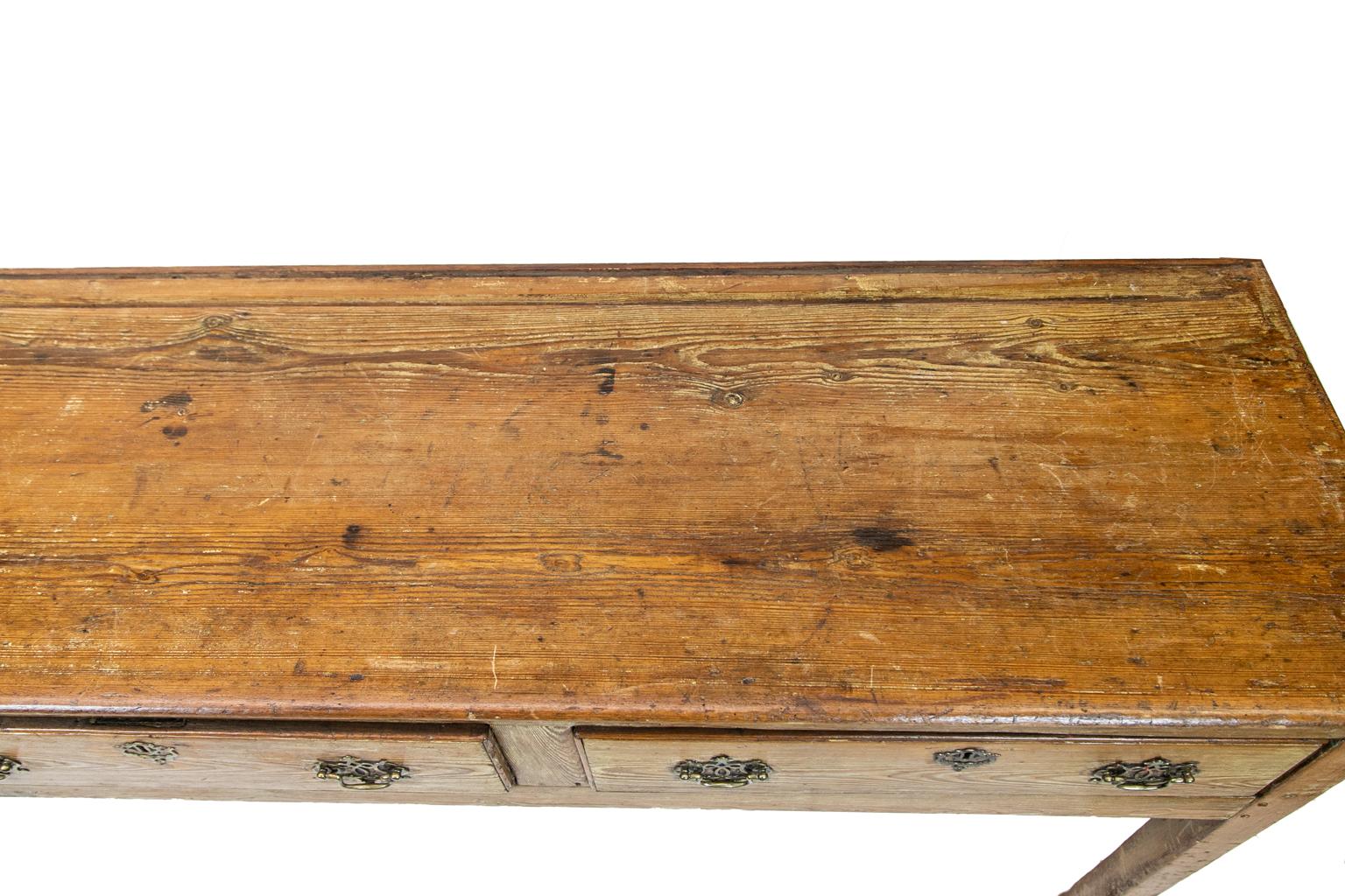 19th Century English Pine Sideboard In Good Condition For Sale In Wilson, NC