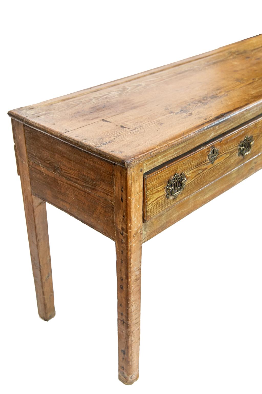 19th Century English Pine Sideboard For Sale 1