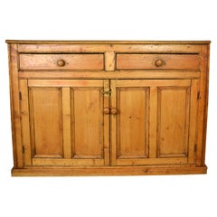 Antique 19th Century English Pine Sideboard