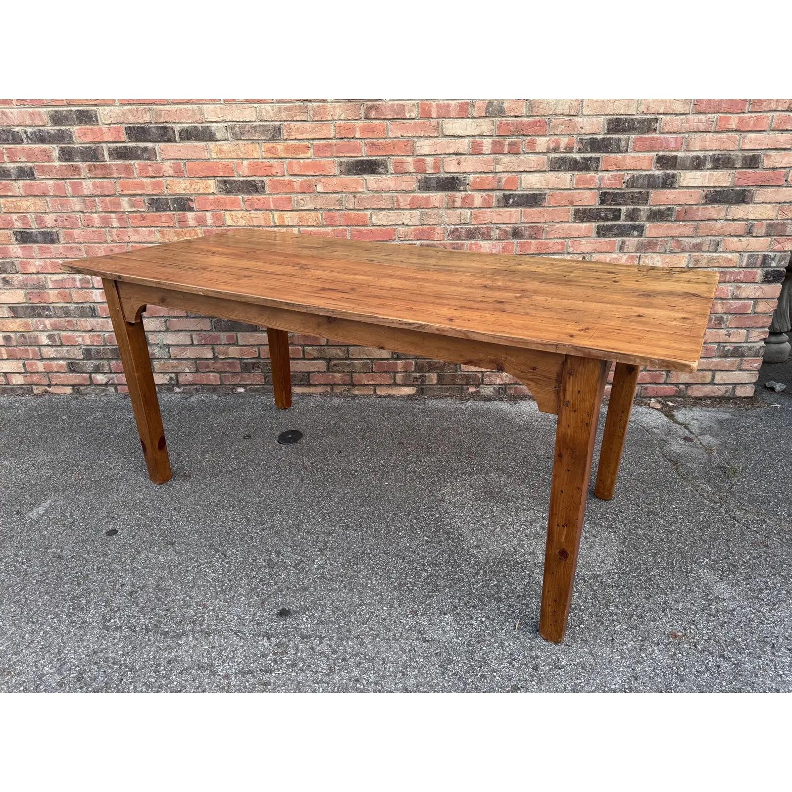 19th Century English Pine Table For Sale 3