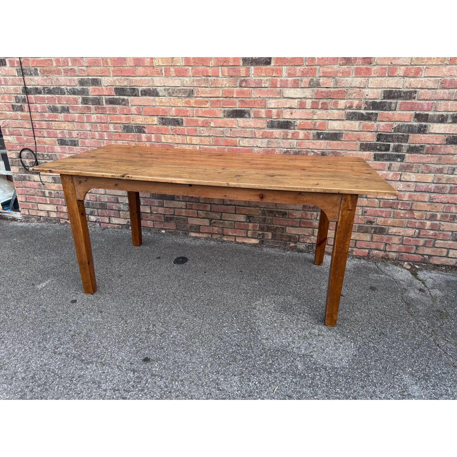 19th Century English Pine Table For Sale 4